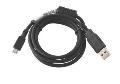 USB cable, USB type A toMicro USB, 1.2 m, black