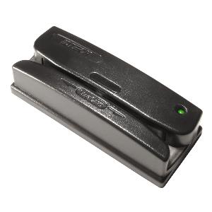OmniMag DualHead, Magnetkortläsare, USB virtuell com-port, Spår 1/2/3, Svart