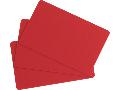 Plastkort, Rött, 0,76 mm, 100 st