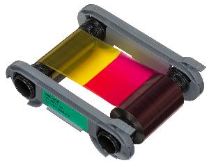 YMCKO-K färgband, 200 kort/kassett, Primacy 2, för dubbelsidig utskrift