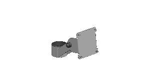 SpacePole, fästplatta för kundskärm, Vesa 75 mm