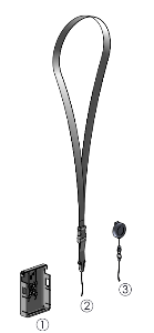 SpacePole, hållare, Miura M010 med lanyard och jojo, genomskinlig