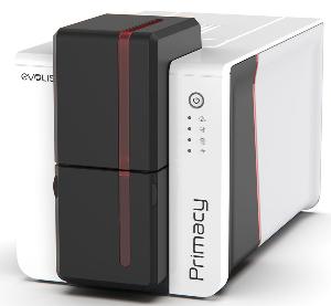 Evolis Primacy 2, Duplex, USB o Ethernet, svart/röd front
